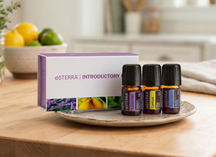 Lavender, Peppermint, and lemon essential Oils