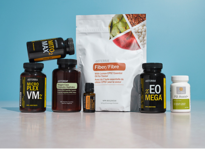 Row of doTERRA products