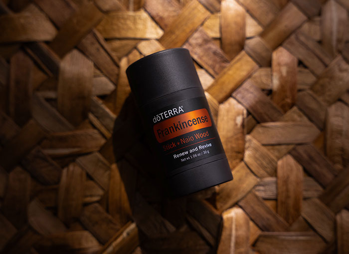 Bottle of Frankincense + Naio wood