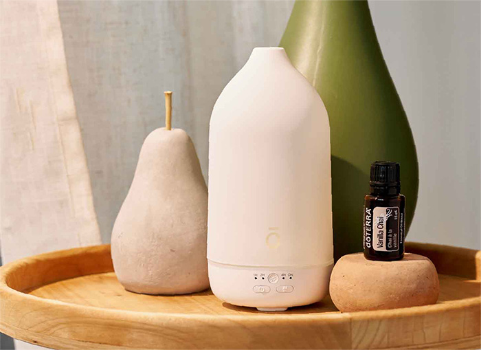 Vanilla Chai Blend with Laluz Diffuser Benefits Mobile