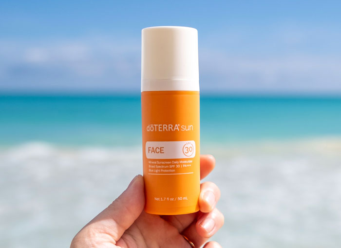 Face Mineral Sunscreen on the beach