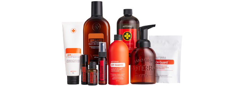 Row of on Guard products