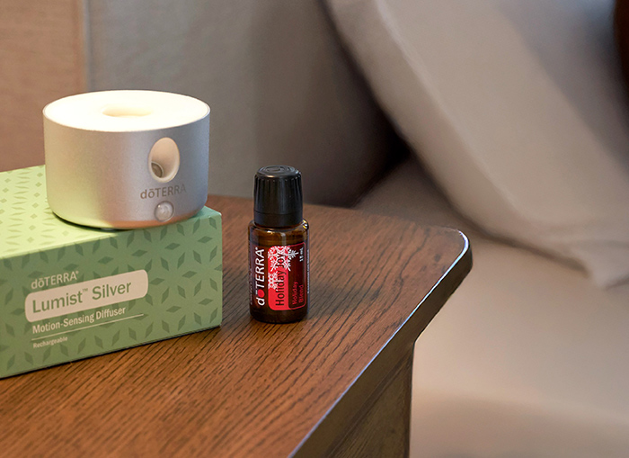 Lumist Silver Diffuser and Holiday Joy