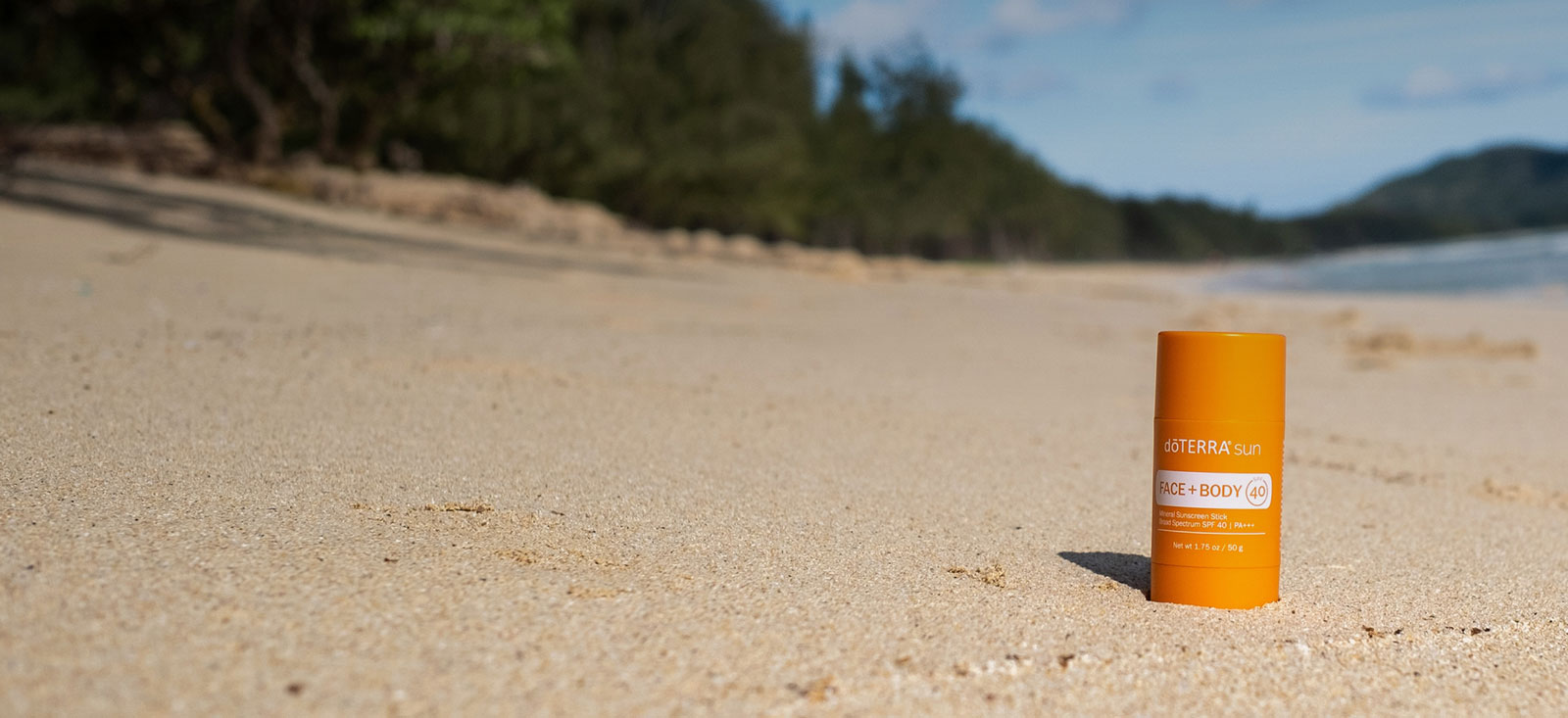 Mineral Sunscreen on the beach