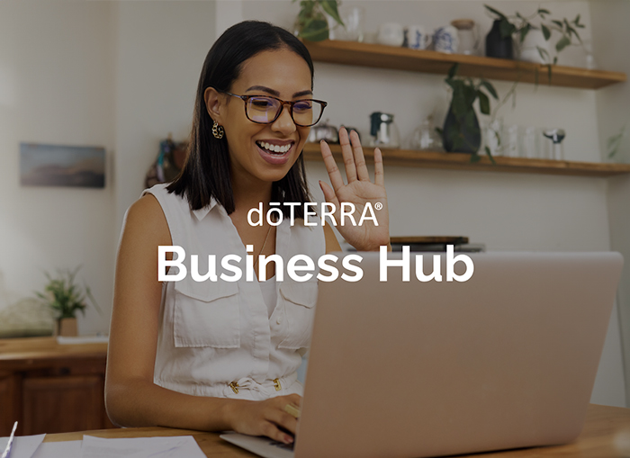 Woman in front of a laptop.