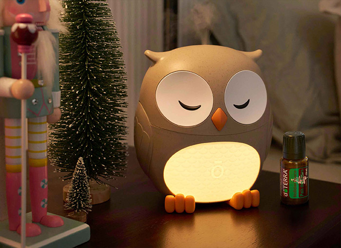 Owl Diffuser with Holiday Peace 15 mL Uses Mobile