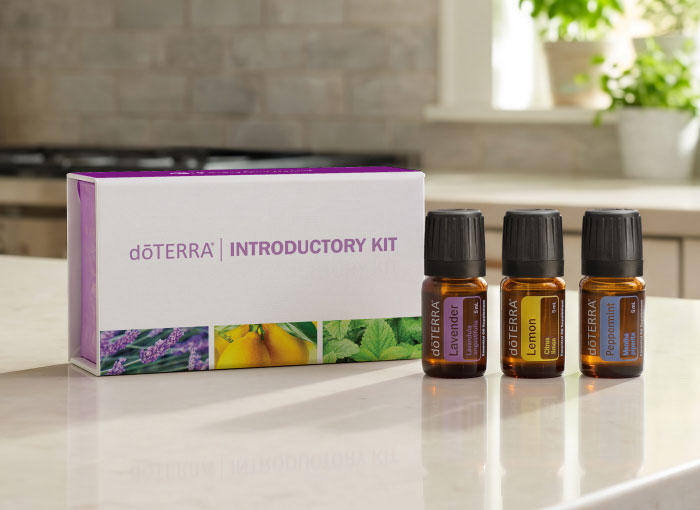 doterra lavender, lemon, and peppermint oils