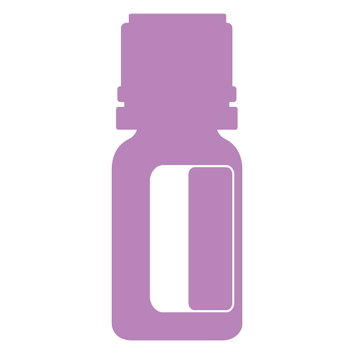 Silhouette of an essential oil bottle