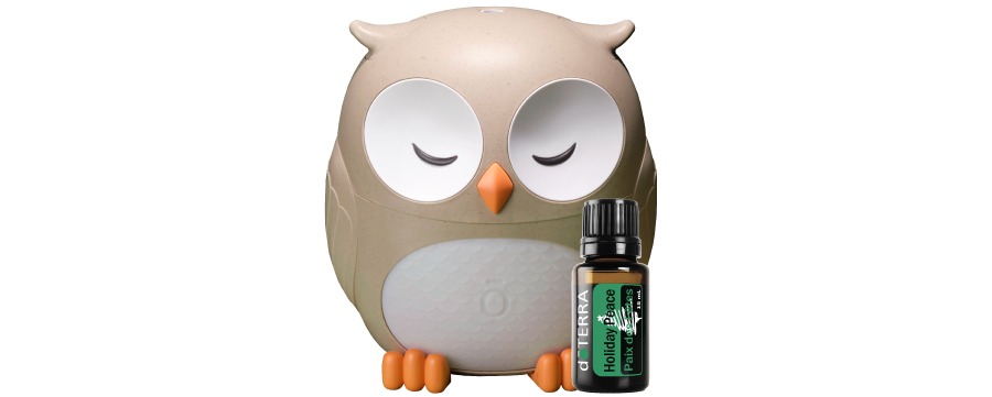 Owl diffuser with Holiday Peace