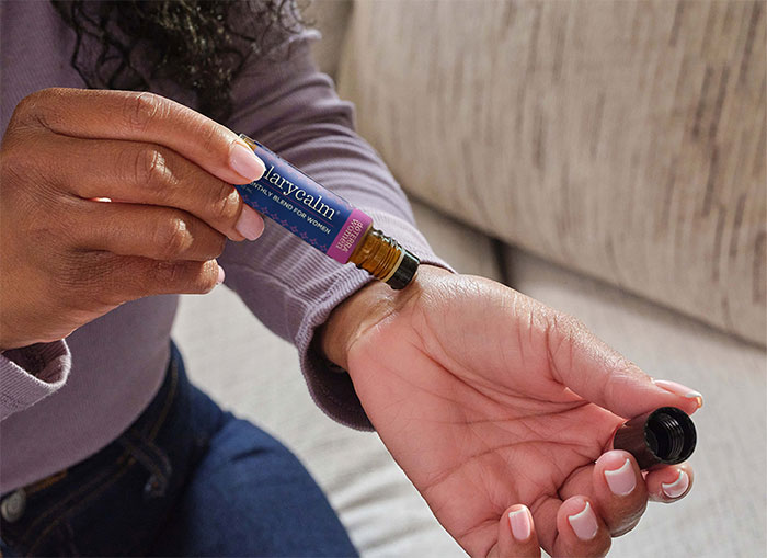 ClaryCalm Applied to wrist