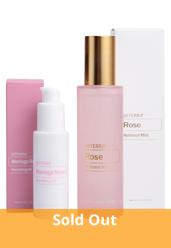 Rose Hydrosol Mist and Moringa Rose Nourishing Oil